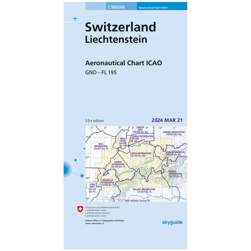 ICAO Karte Schweiz Ausgabe: März 2024