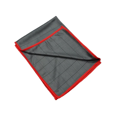 ROTWEISS - Mikrofasertuch CARBON - grau/rot, 40x50 cm