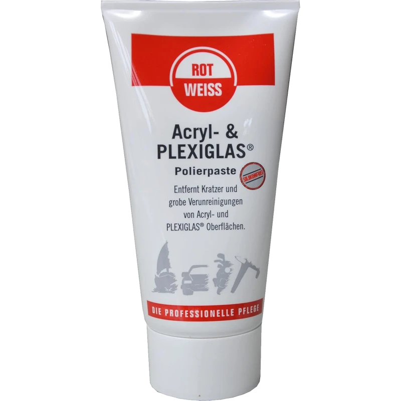 ROTWEISS - Acryl- & Plexiglas-Polierpaste, 150 ml Tube