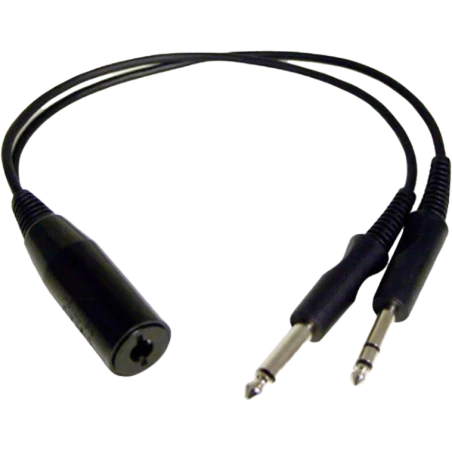Adapter Cable - NATO plug socket (Helicopter) to GA plugs (PJ)