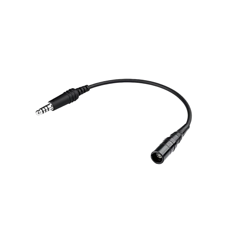 Headset Adaptor Cable - 6-Pin LEMO (female) to U/174 (Helicopter, male)