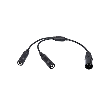 Headset Adaptor Cable - Twin Plugs (GA) to XLR-5 Plug