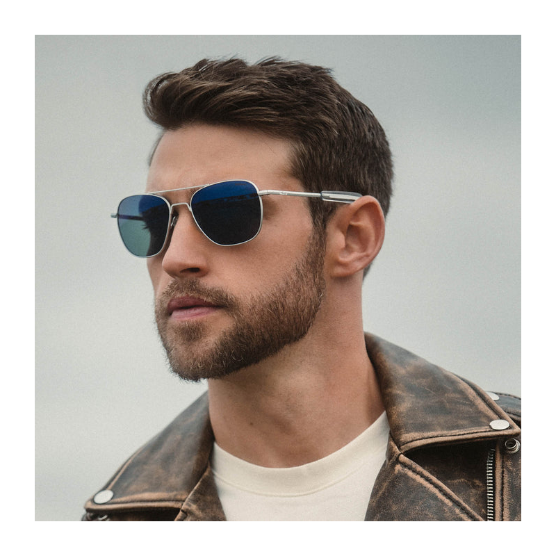 Aviator - Matte Chrome & Atlantic Blue