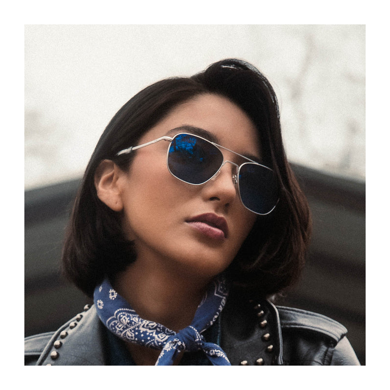 Aviator - Matte Chrome & Atlantic Blue