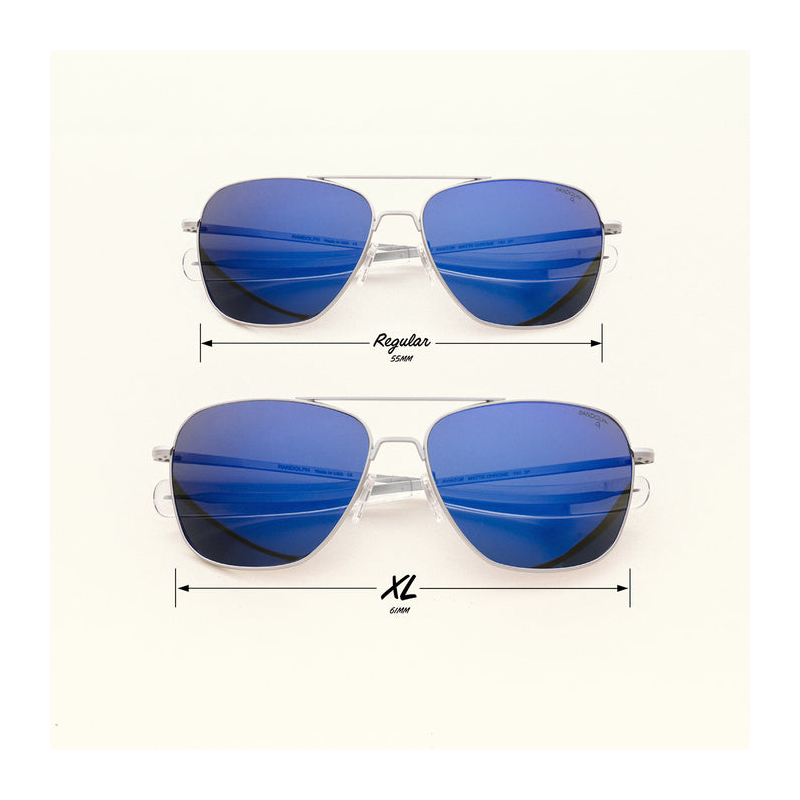 Aviator - Matte Chrome & Atlantic Blue