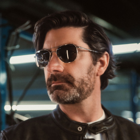 Aviator - Gunmetal & American Gray