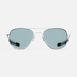 Aviator - 23k White Gold & Blue Hydro