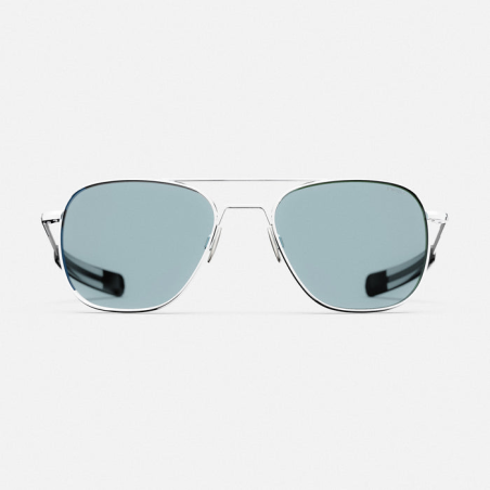 Aviator - 23k White Gold & Blue Hydro