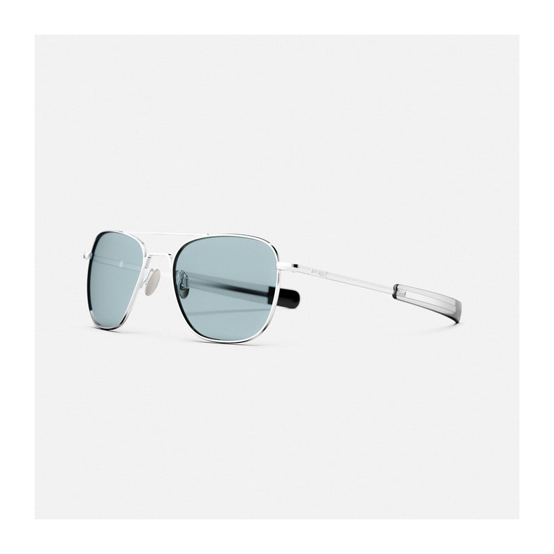 Aviator - 23k White Gold & Blue Hydro