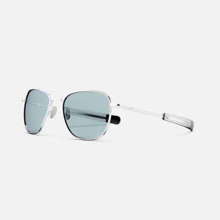 Aviator - 23k White Gold & Blue Hydro