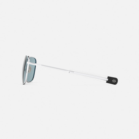 Aviator - 23k White Gold & Blue Hydro