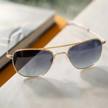 Aviator - 23k Gold & Slate