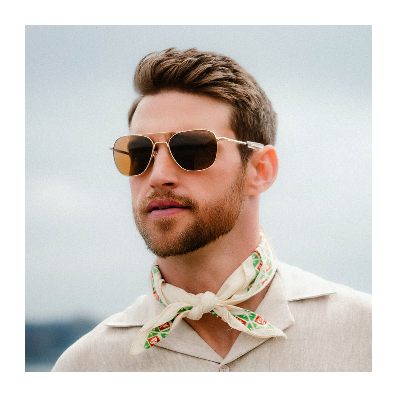 Aviator - 23k Gold & American Tan