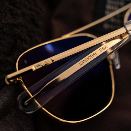 Aviator - 23k Gold & American Gray