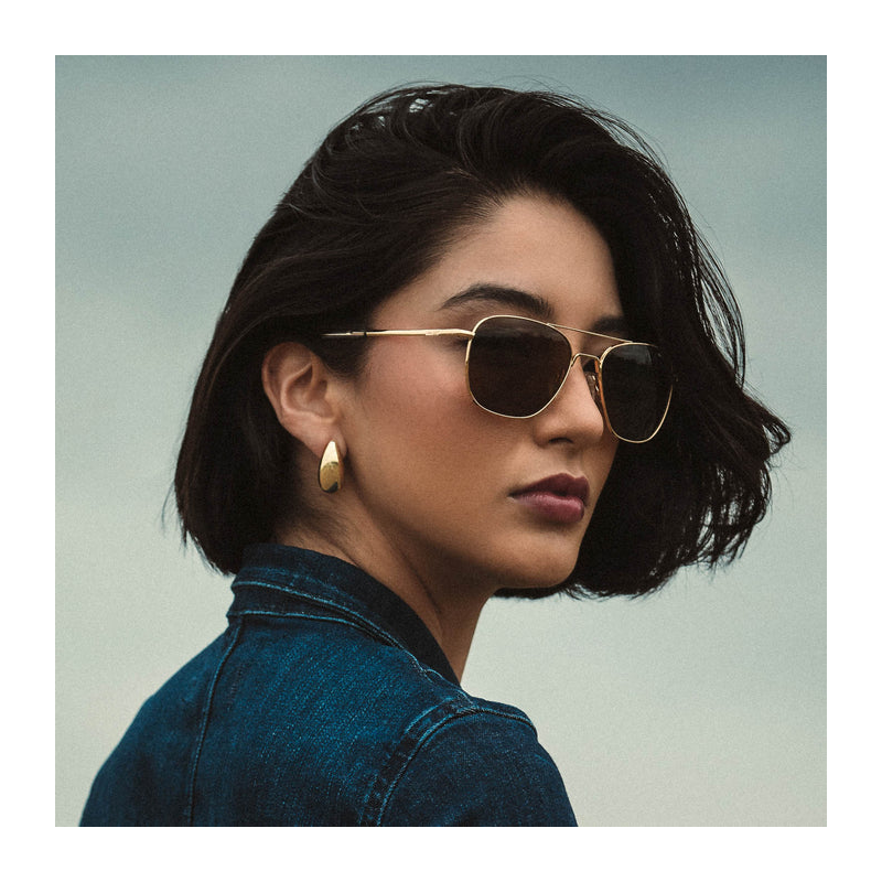 Aviator - 23k Gold & American Gray