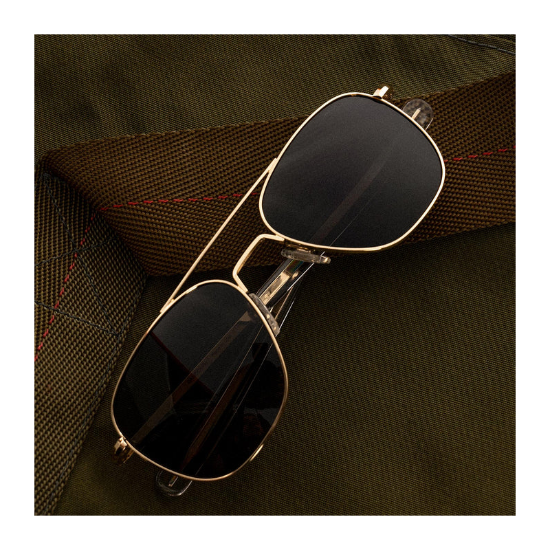 Aviator - 23k Gold & American Gray