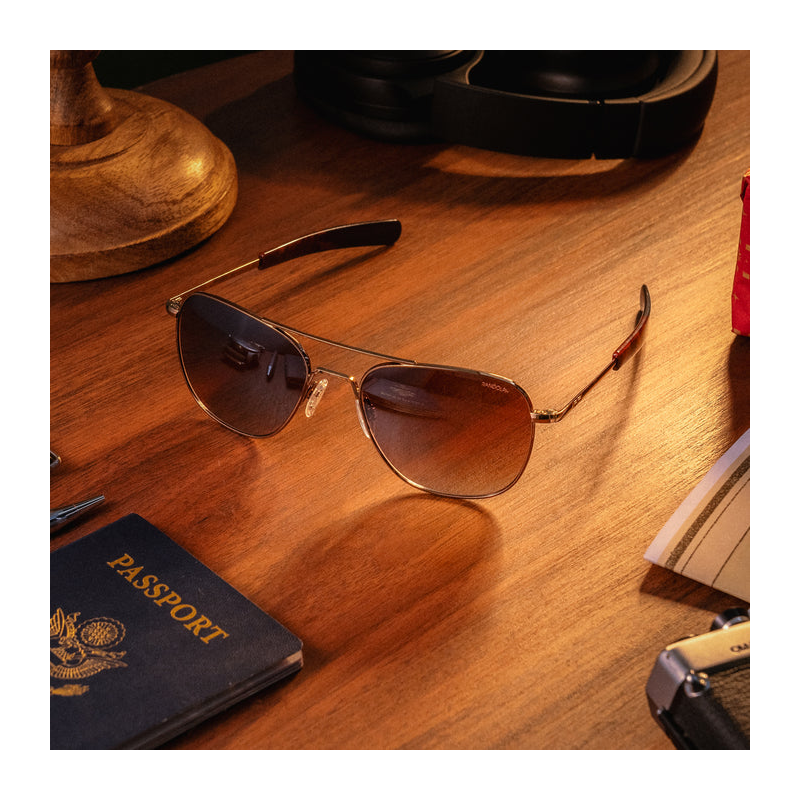Aviator - 22k Chocolate Gold & Cape Sand