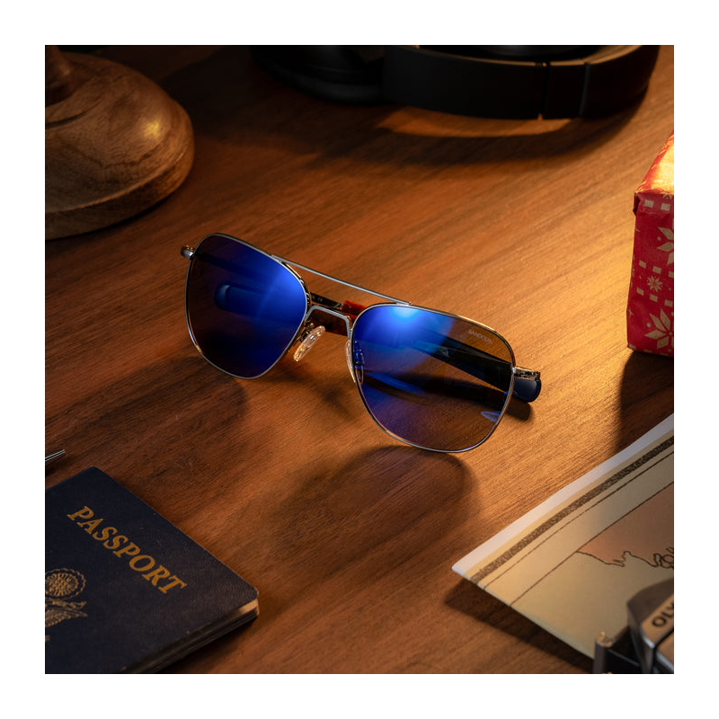 Aviator - Gunmetal & Atlantic Blue