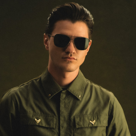 Class A Aviator - Military Olive & American Gray