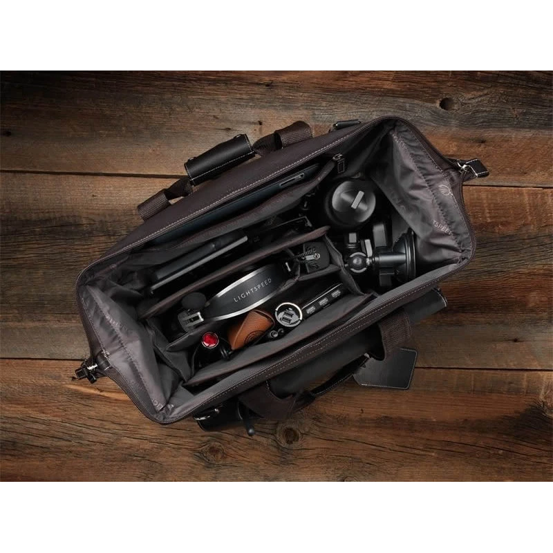 Lightspeed Gann - Pilotenledertasche, dunkelbraun