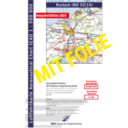ICAO Germany with foil, Rostock, 2025, folded