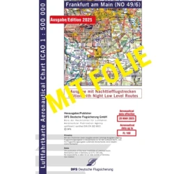 ICAO Germany with foil, Frankfurt, 2025, NTFS, folded