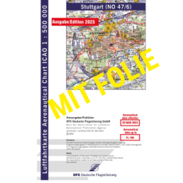 ICAO Germany with foil, Stuttgart, 2025, folded