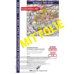 ICAO Germany with foil, Stuttgart, 2025, folded