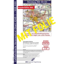 ICAO Germany with foil, Nuremberg, 2025, NTFS, folded