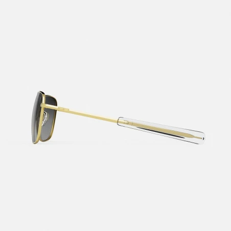 Randolph Aviator Size 55 (Medium) - Gold Plated Frame, Gray Lens, Bayonet Bracket
