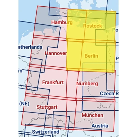 Rostock / Berlin - Composite ICAO chart 2025 with foil