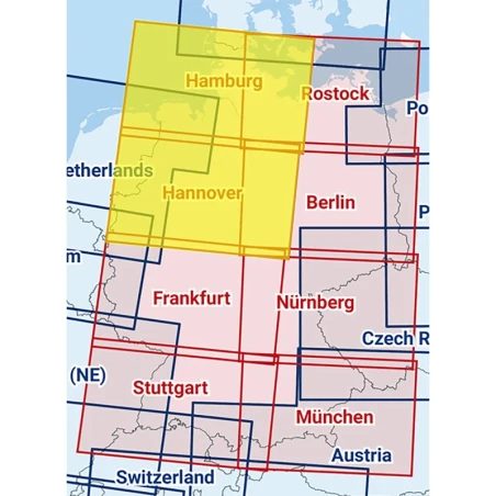 Hamburg / Hannover - Composite ICAO chart 2025 with foil
