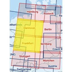 Hanover / Frankfurt - Composite ICAO chart 2025 with foil