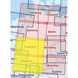 Frankfurt / Stuttgart - Composite ICAO chart 2025 with foil