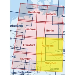 Nuremberg / Munich - Composite ICAO chart 2025 with foil