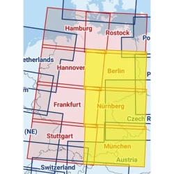 Berlin / Nuremberg / Munich - Composite ICAO chart 2025 with foil