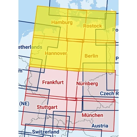 Hamburg / Hanover / Rostock / Berlin - Composite ICAO chart 2025 with foil