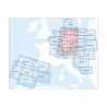 Austria V500 VFR Chart - paper, folded