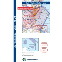 Italy Islands V500 VFR Chart - paper, folded