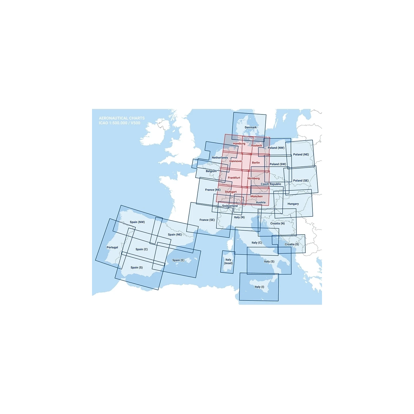 Italy Islands V500 VFR Chart - paper, folded