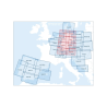 France Northeast V500 VFR Chart - paper, folded