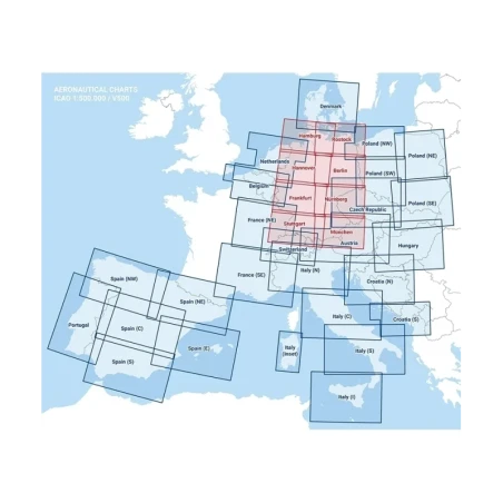 Poland Northeast V500 VFR Chart - paper, folded