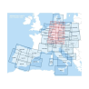 Hungary V500 VFR Chart - paper, folded