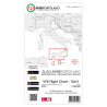 Italy LI-6 - AvioPortolano VFR Chart, Paper, laminated, folded