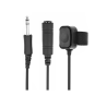 Portable PTT (Push-to-talk) button with PJ jack plug and socket