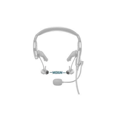 BOSE Silikon-Ohrstecker für ProFlight / ProFlight 2 Headsets - Medium, 2 Paar