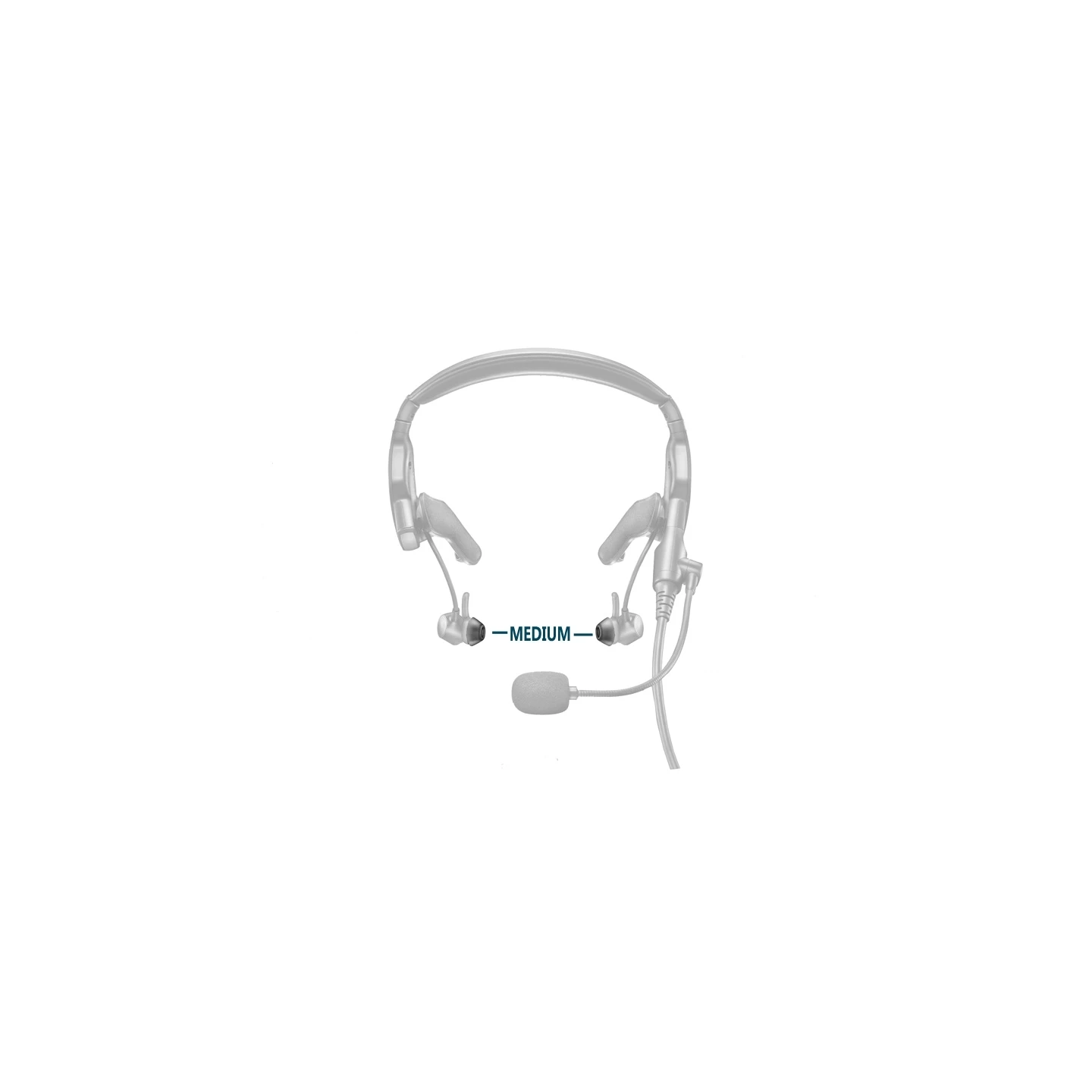 BOSE Silicon Ear Tipkit Stayhear ProFlight / ProFlight 2 Headsets
