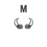 BOSE Silicon Ear Tipkit Stayhear ProFlight / ProFlight 2 Headsets