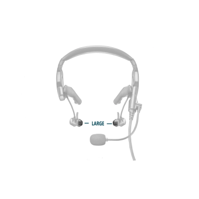 BOSE Silikon-Ohrstecker für ProFlight / ProFlight 2 Headsets - Large, 2 Paar