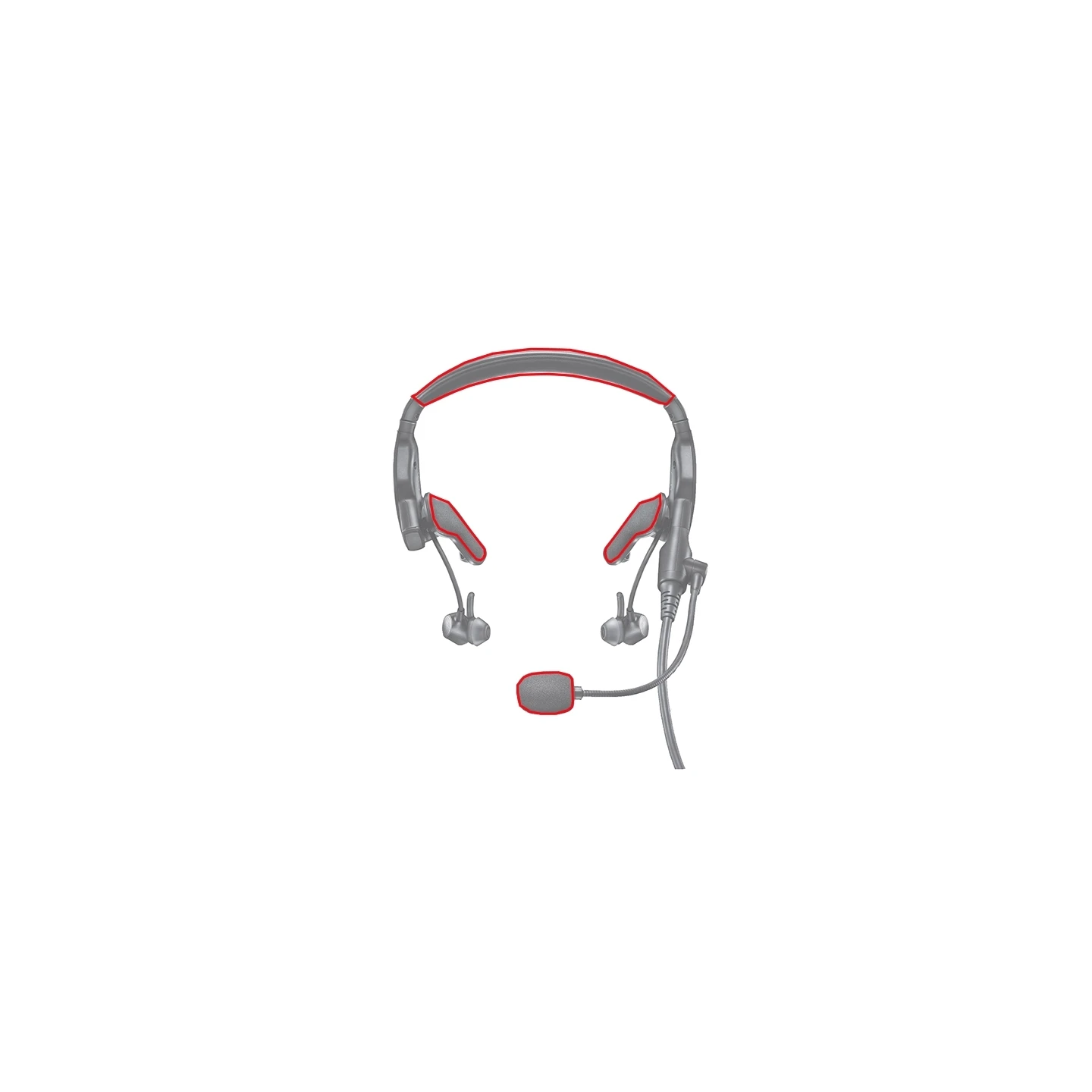 Comount Deluxe Accessory Set for Bose ProFlight / ProFlight Series 2 Aviation Headsets - Head Pad, Side Pad, Windscreen